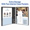 Avery® Standard View 3 Ring Binders, 0.5" Round Rings, 100-Sheet Capacity, 0.7 Inch Wide Spine, 4 White Binders, Ideal for Lightweight Organization and Occasional Referencing (07792)